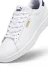 A close-up, angled view of a white Puma sneaker. Produktbild-Vorschau