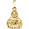 JOBO Anhänger Buddah 333 Gold Gelbgold teilmattiert Produktbild-Vorschau 3