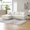 Juskys Sofa Coredo - Creme, moderne Couch aus Cord mit Produktbild-Vorschau 8