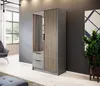 MINIO Šatníková skriňa so zrkadlom NELLY 2D Artisan Oak / Náhľad obrázku produktu 1