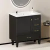 Meuble de salle de bains de 75 cm, couleur noire. Meuble Voir les images du produit 2