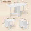 Esstisch/Küchentisch - Klappbarer Tisch - Oval - Mit Produktbild-Vorschau 6