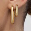 Gold Creolen oval Produktbild-Vorschau 4