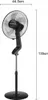 Ventilateur sur pied silencieux 50 W avec télécommande Voir les images du produit 3