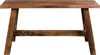 A wooden bench against a white background. Voir les images du produit