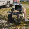 Outsunny Gasgrill mit Rädern 846-064V90 Produktbild-Vorschau 2