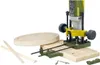 A woodworking tool and accessories are arranged on a wooden surface. Anteprima dell’immagine prodotto