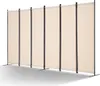 Paraván pro rozdělení místnosti 311 cm - 6 panelů - béžový Náhled obrázku produktu 1