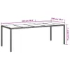 9-tlg. Garten-Essgruppe mit Kissen Beige Poly Rattan Glas Produktbild-Vorschau 9