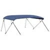 vidaXL 4-Bow Bimini Top bleu marine 243x(230-244)x137 cm Voir les images du produit 4