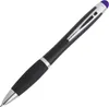 Touchpen Drehkugelschreiber / Farbe: schwarz mit violetten Produktbild-Vorschau 2
