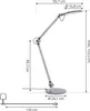 Lindby LED-Tischleuchte Nyxaris, grau, Metall, CCT, 50 cm Produktbild-Vorschau 7
