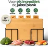 VALEVO 4er Set Bambus Schneidebretter mit Halter – 28x17 cm Produktbild-Vorschau 2
