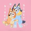 Bluey Bingo Růžové dívčí šaty na ramínka, bavlna 104 Náhled obrázku produktu 5