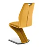 A yellow dining chair with a black base is shown against a white background. Produktbild-Vorschau