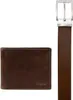 FOSSIL Leder Geldbörse Gürtel RFID Billfold Belt Gift Set Produktbild-Vorschau 2