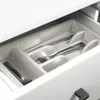 Portaposate a 5 scomparti in plastica grigia per cassetto Anteprima dell’immagine prodotto 7