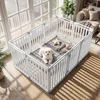 COSTWAY, jaula plegable para cachorros, valla para perros Vista previa de la imagen del producto 8