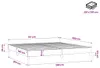vidaXL Box spring posteľný rám tmavohnedý 200x200 cm látka Náhľad obrázku produktu 7