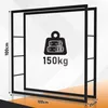 Peviasot, regál na drevo na krb, 100 × 100 × 25 cm, kov, Náhľad obrázku produktu 2