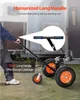 A person is using a trailer mover with a long handle to maneuver a trailer. Produktbild-Vorschau