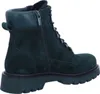 A side view of a dark green lace-up boot. Produktbild-Vorschau