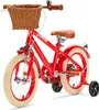 Generation Retro 14 Zoll Rot – Kinderfahrrad mit Korb Produktbild-Vorschau 2
