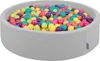 KiddyMoon suchy basen okrągły z piłeczkami 7cm 120x30 Podgląd zdjęcia produktu 1