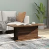 vidaXL Couchtisch Braun Eiche 102x55,5x40 cm Holzwerkstoff Produktbild-Vorschau 2