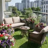 Kunstrasen 200x300 cm - für Garten Balkone Terrassen Produktbild-Vorschau 2