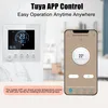 A smart thermostat and a smartphone displaying a smart home app. Podgląd zdjęcia produktu
