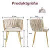 AIORBER Esszimmerstuhl (2er-Set), goldene Metallbeine, Produktbild-Vorschau 11