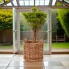 KRINES HOME Großer Pflanzkorb Natur Rattan XXL Übertopf Produktbild-Vorschau 2