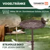 TOPANBIETER 999 Vogeltränke Rund auf Fuß 39 cm, Vogelbad, Produktbild-Vorschau 2