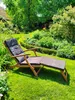 CASARIA® Sonnenliege Holz inkl. Auflage Anthrazit Produktbild-Vorschau 3