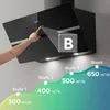CIARRA Kopffreihaube A+++ 650 m³/h Dunstabzugshaube 90cm Produktbild-Vorschau 4