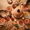 Emerio PO-115985, 4 pizza(e), Czarny, Pomarańczowy, Podgląd zdjęcia produktu 4