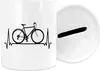 Fahrrad Spardose Heartbeat Geschenk Fahrradfahrer Radfahrer Produktbild-Vorschau 3