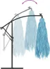 The Living Store Sonnenschirm mit Stahlmast Blau Produktbild-Vorschau 7