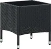vidaXL Gartentisch Schwarz 40x40x45 cm Poly Rattan Produktbild-Vorschau 5