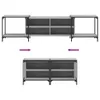 vidaXL Armoire TV Gris Sonoma 203x37x50 cm Bois composite Voir les images du produit 7