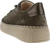 A rear view of a brown women's sneaker with a thick sole. Náhľad obrázku produktu
