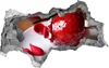 Selbstklebender Loch-3D-Aufkleber 95x73 cm Apple auf Spieße Produktbild-Vorschau 1