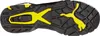 The sole of a black and yellow Puma safety shoe. Voir les images du produit