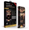 A product box for a screen protector is shown next to a smartphone with a screen protector applied. Produktbild-Vorschau