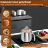 Edelstahl-Kochtopf 2L mit Glasdeckel, Induktion, Ausgießer Voir les images du produit