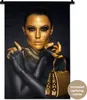 MuchoWow® Wandteppich Wandbehang Make-up - Tasche - Gold - Produktbild-Vorschau 1