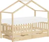 ML-Design dětská postel domeček postel 80x160 cm přírodní s Náhled obrázku produktu 1