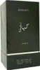 A black perfume box with silver text. Náhled obrázku produktu