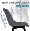 EUGAD Esszimmerstühle 6er Set, Polsterstuhl, Weich Samt und Produktbild-Vorschau 6